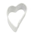 R&M Cookie Cutter Mini Folk Heart White 1.5"