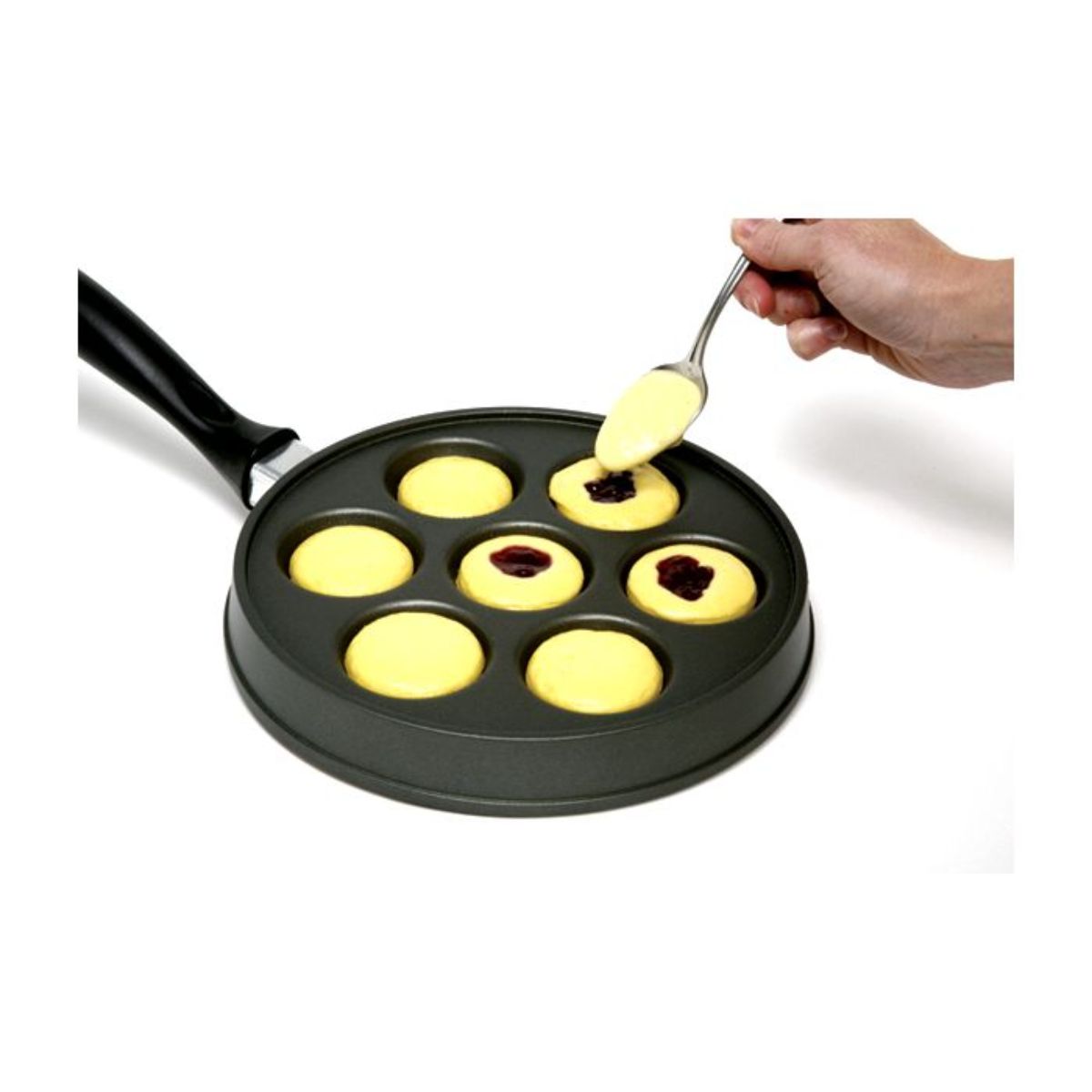 Norpro Nonstick Stuffed Pankcake Pan, Munk/Aebelskiver