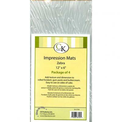 Impression Mat Zebra 4ct. CK Products Texture Mat - Bake Supply Plus