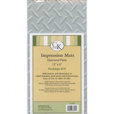 Impression Mat Diamond Plate 4ct. CK Products Texture Mat - Bake Supply Plus