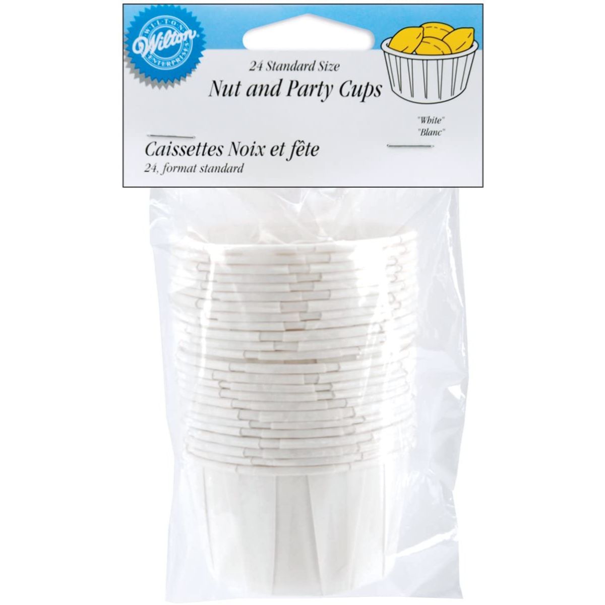 Wilton White Party Cups 24ct