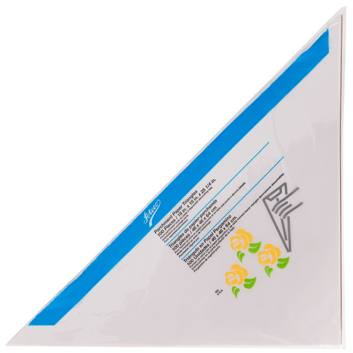 Parchment Paper Triangles Ateco Piping Bag - Bake Supply Plus