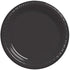 Creative Converting Black Velvet Dinner Plastic Plate 50ct