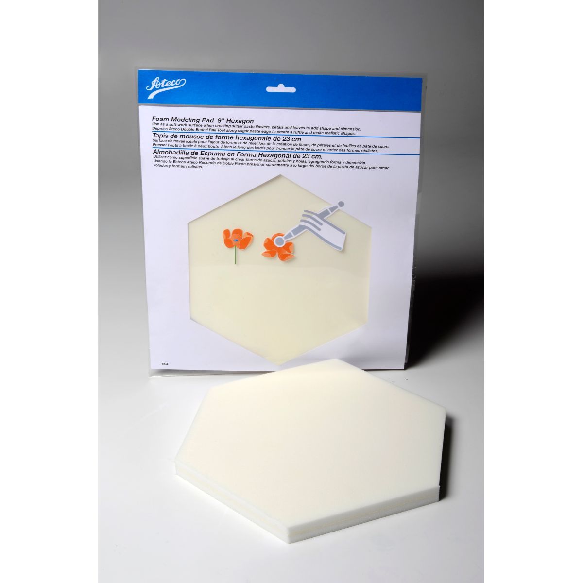 Hexagon Modeling Pad-Foam Ateco Modeling Tool - Bake Supply Plus