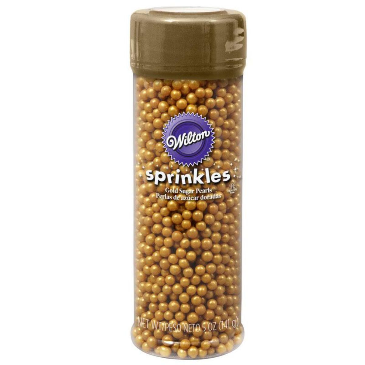Wilton Sprinkles Gold Sugar Pearls 4.97oz