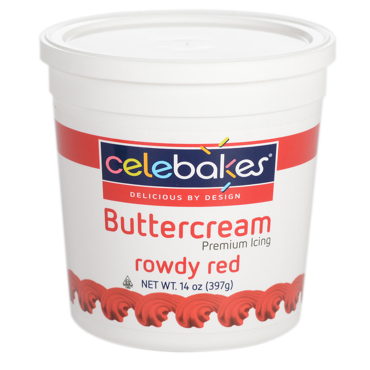 CK Buttercream Rowdy Red 14oz CK Products Icing - Bake Supply Plus