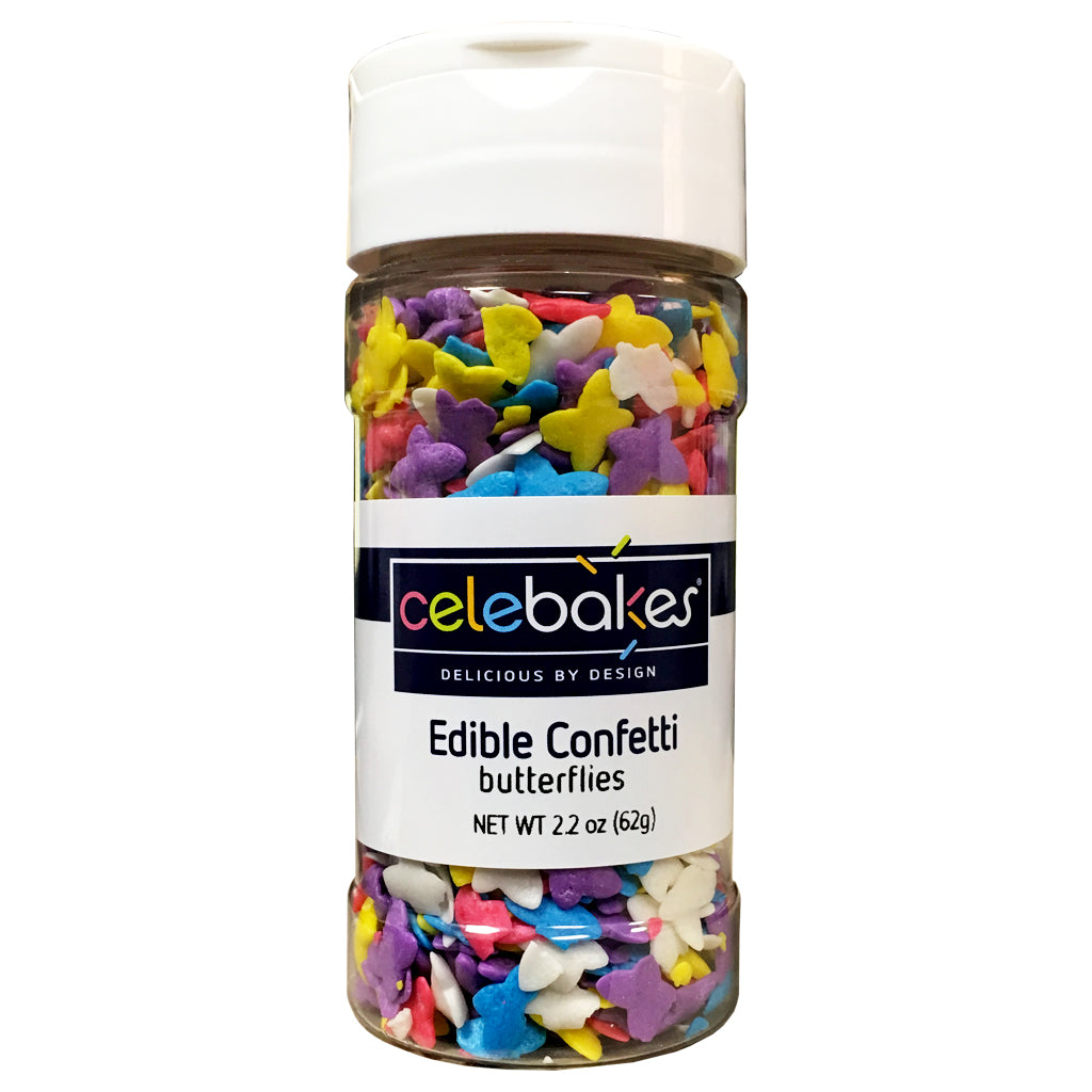 CK Edible Confetti Butterflies 2.2oz CK Products Sprinkles - Bake Supply Plus