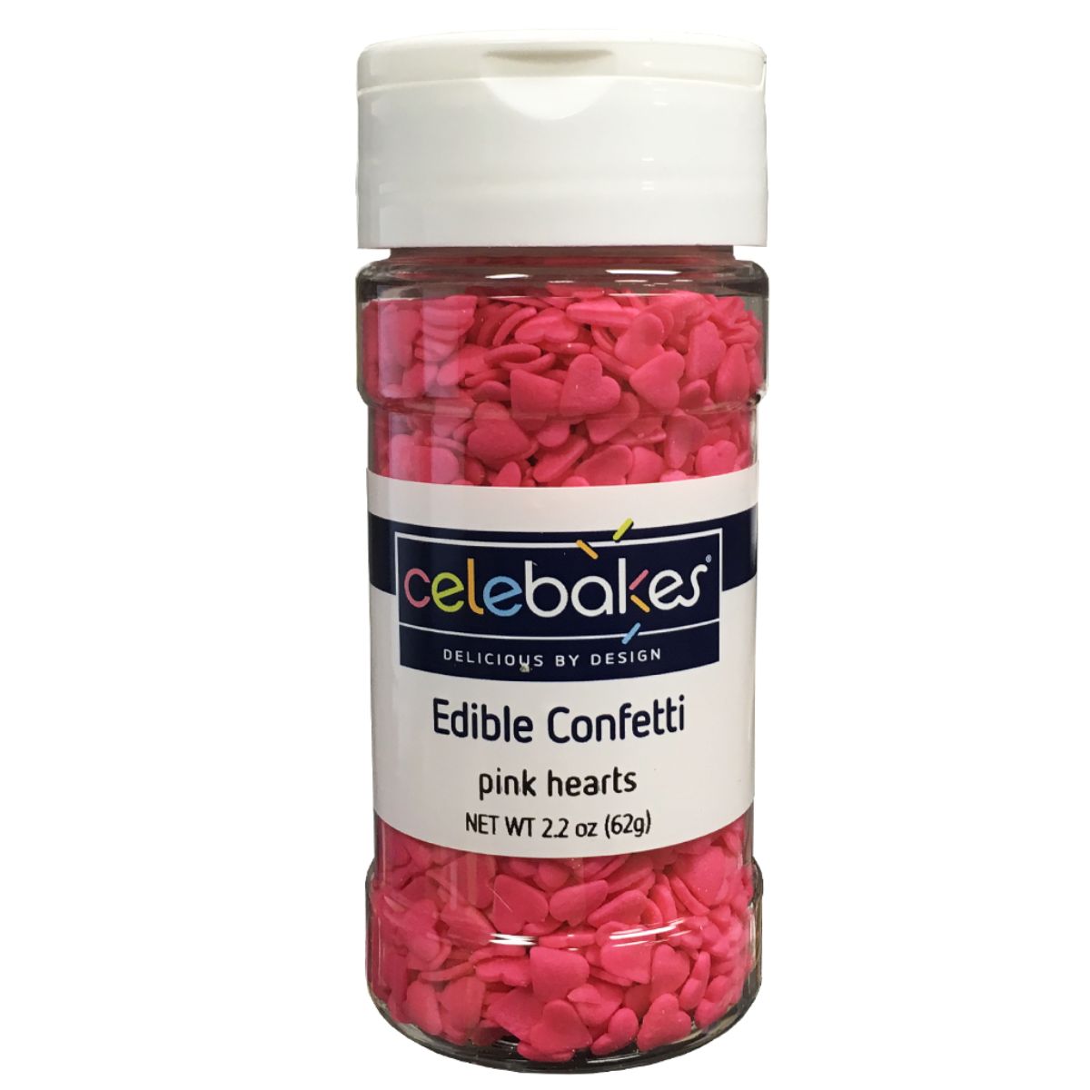 CK Edible Confetti Pink Hearts 2.2oz
