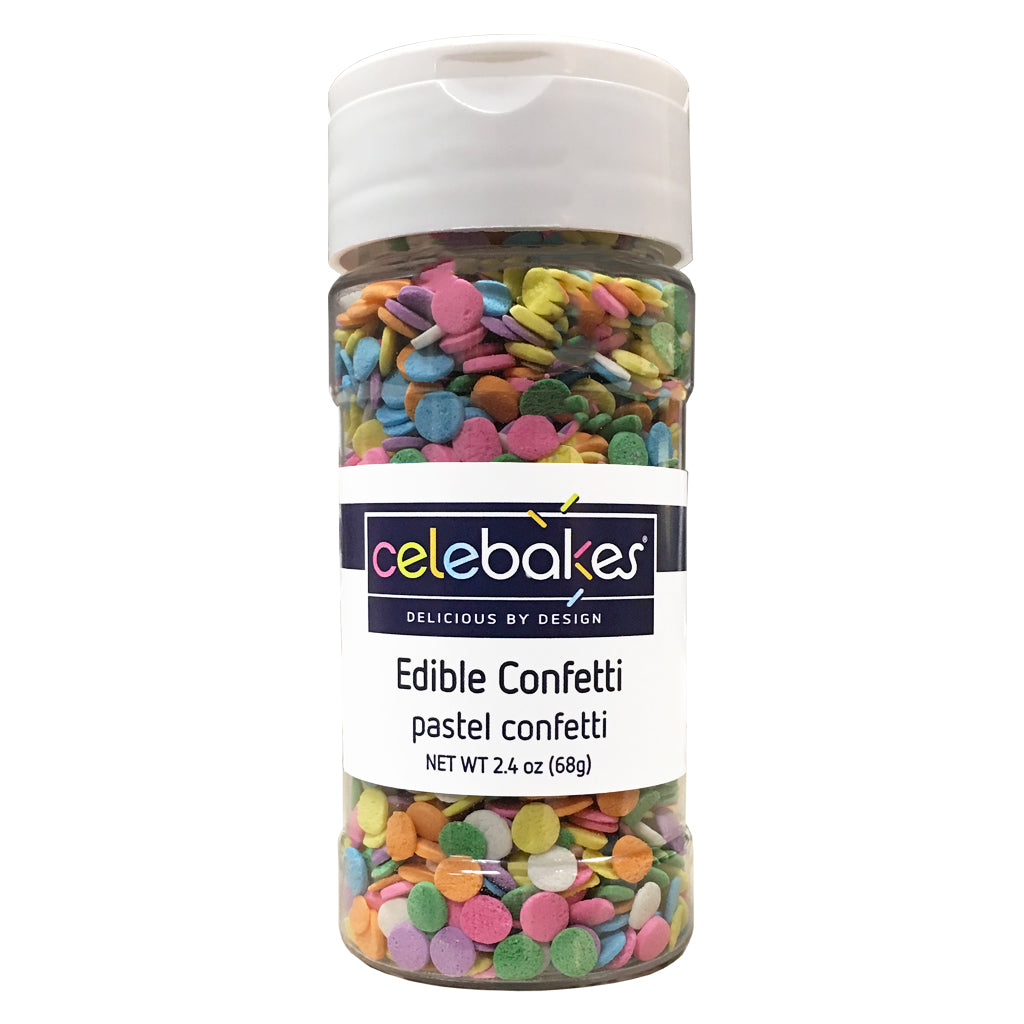 CK Edible Confetti Pastel Sequins 2.4oz CK Products Sprinkles - Bake Supply Plus
