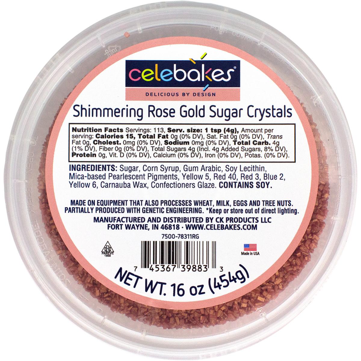CK Sugar Crystals Rose Gold 16oz