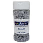CK Nonpareils Shimmering Silver 3.8oz CK Products Sprinkles - Bake Supply Plus