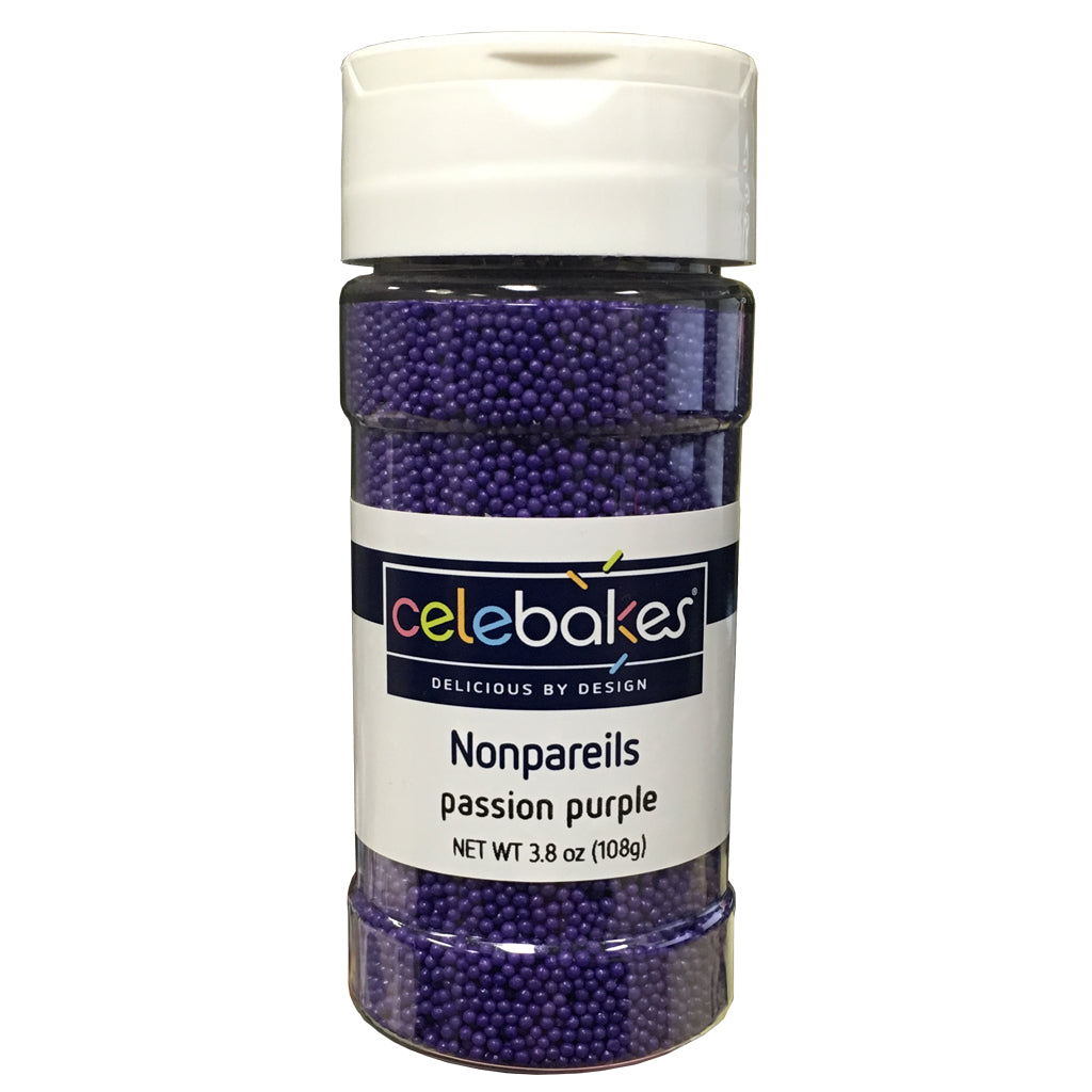CK Nonpareils Passion Purple 3.8 oz CK Products Sprinkles - Bake Supply Plus