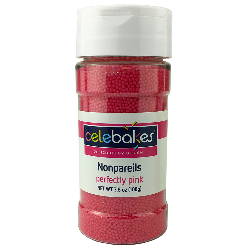 CK Nonpareils Perfectly Pink 3.8 oz/16 oz CK Products Sprinkles - Bake Supply Plus