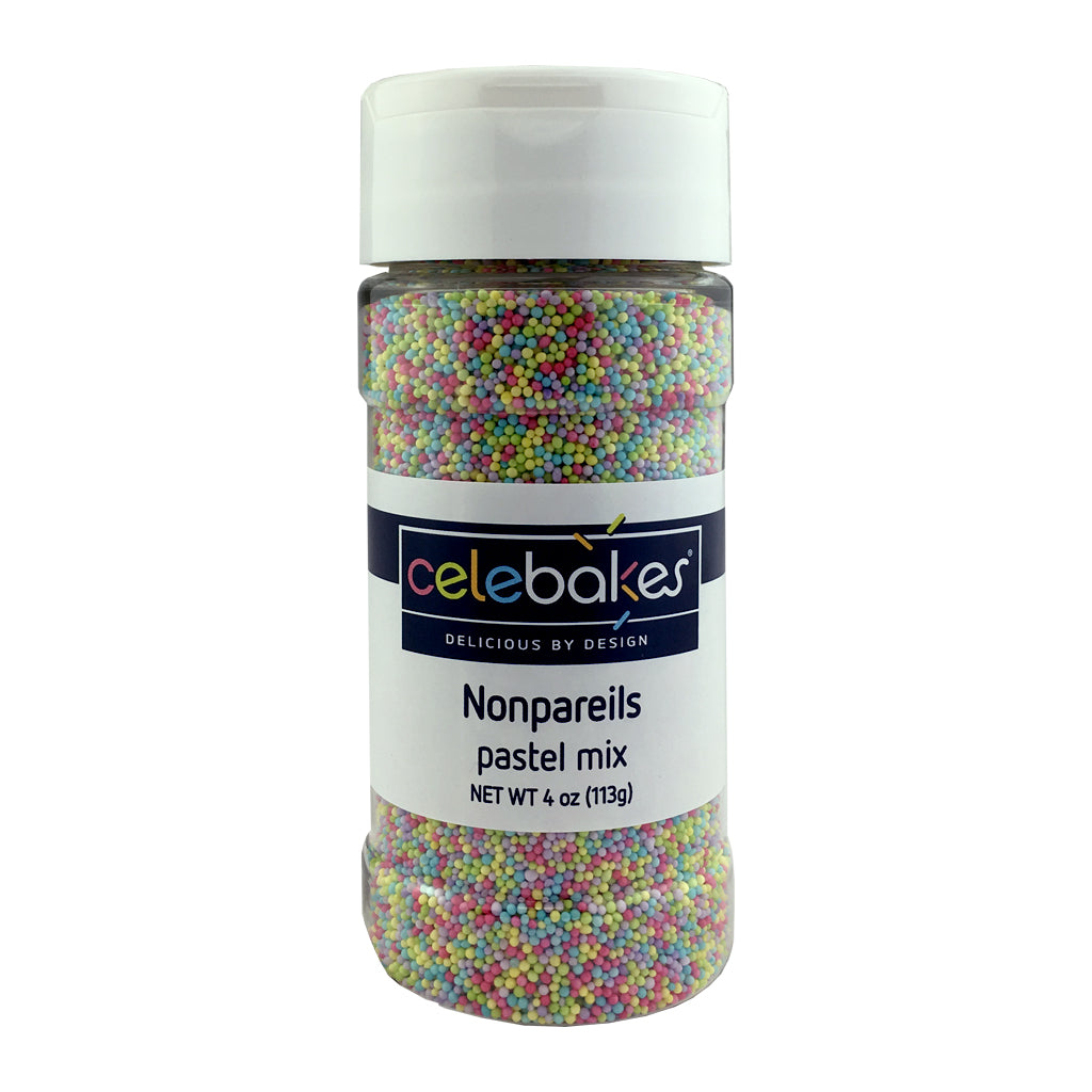 CK Tiny Nonpareils Pastel 4 oz/16 oz CK Products Sprinkles - Bake Supply Plus