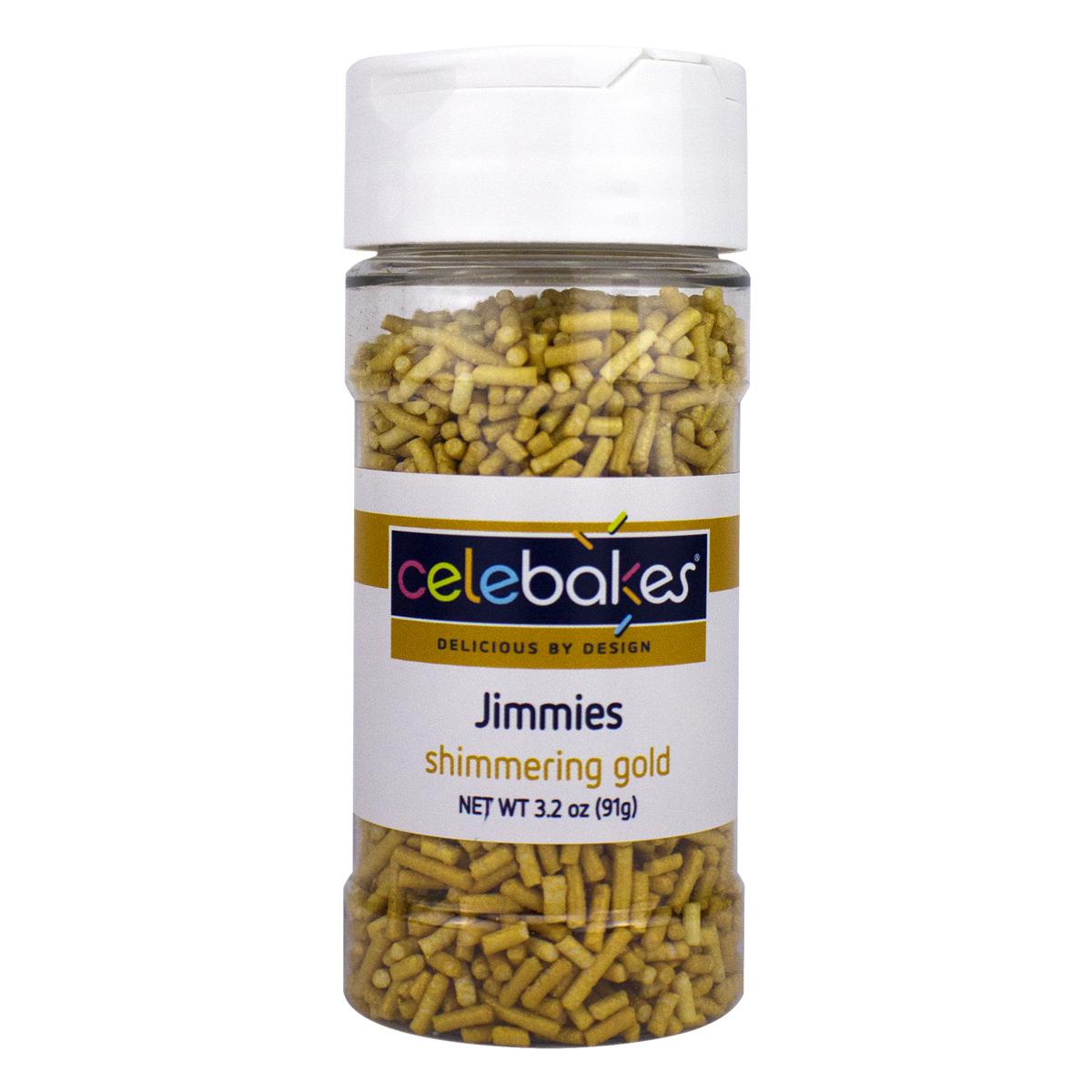 CK Jimmies Shimmering Gold 3.2oz CK Products Sprinkles - Bake Supply Plus