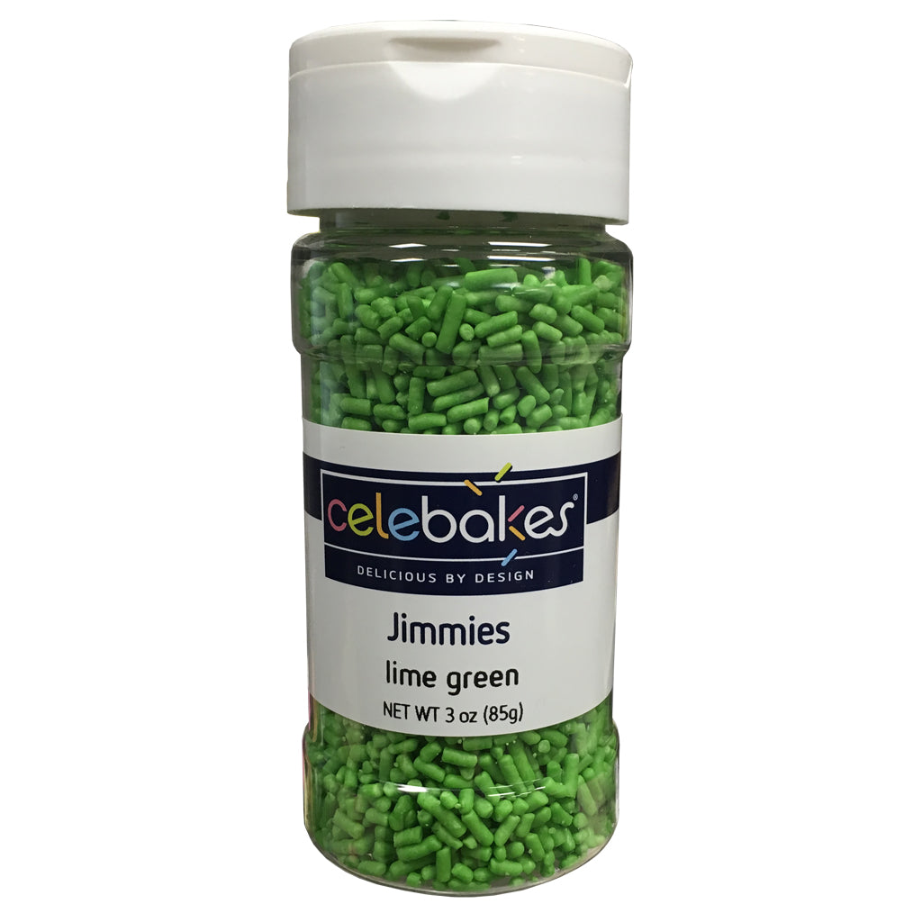 CK Jimmies Lime Green 3.2 oz CK Products Sprinkles - Bake Supply Plus