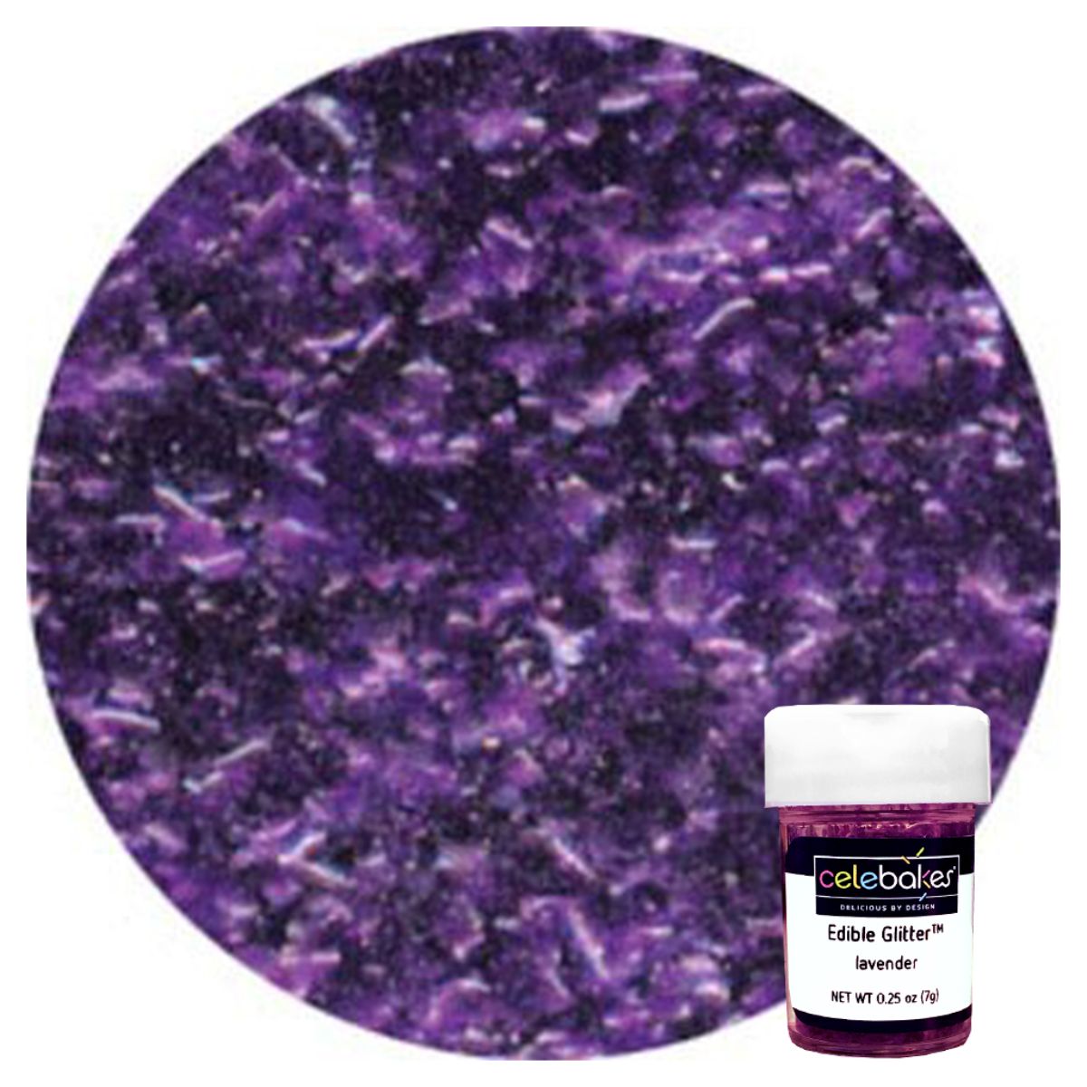 CK Edible Glitter Lavender 1/4oz