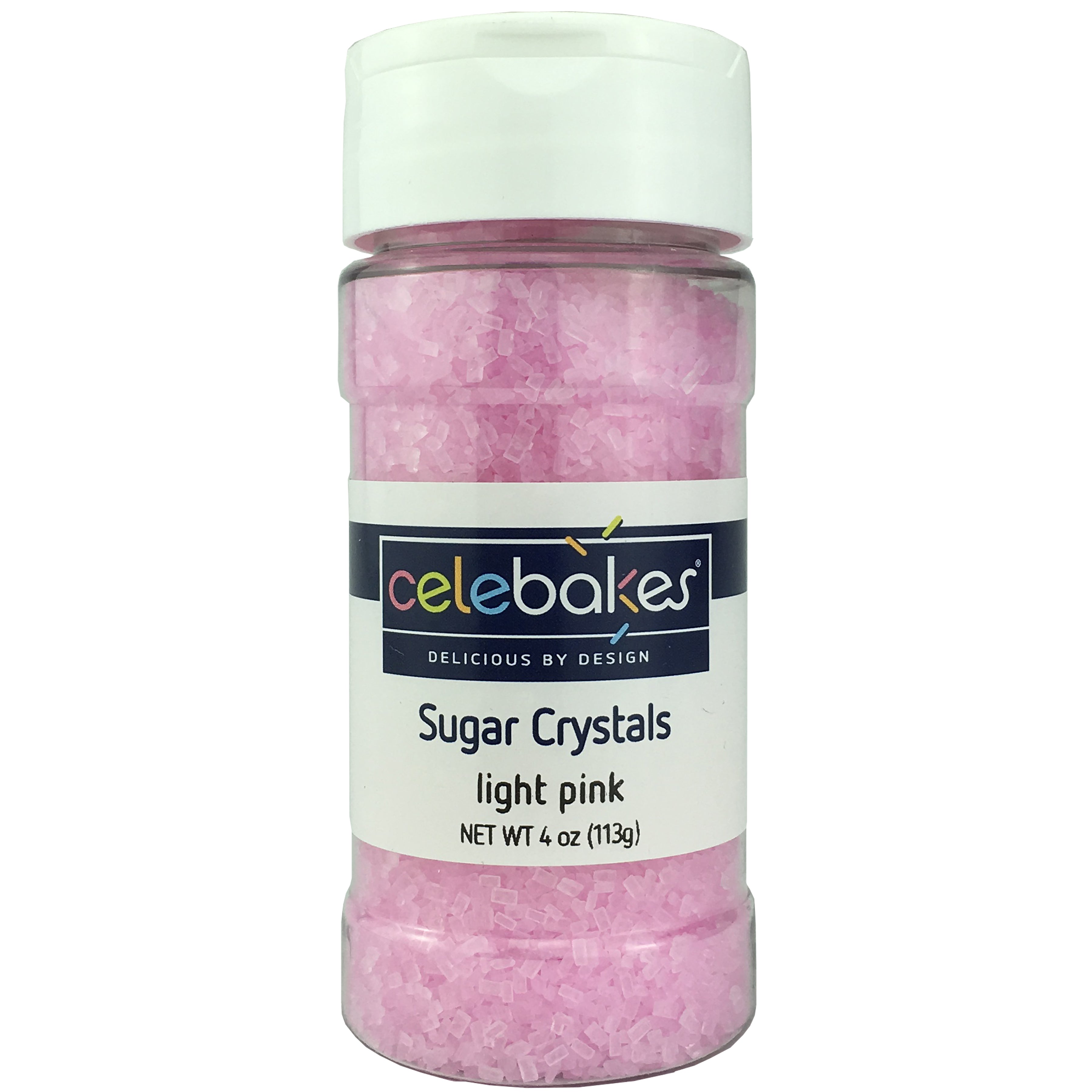 CK Sugar Crystals Pastel Pink 4oz/16oz CK Products Sprinkles - Bake Supply Plus
