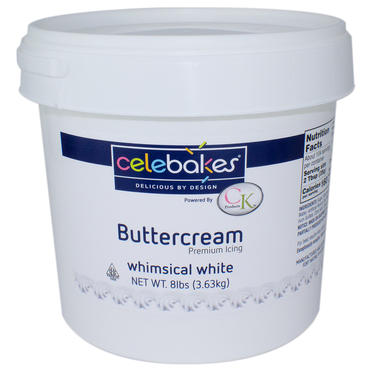 Buttercream Whimsical White Icing 8 lb CK Products Buttercream - Bake Supply Plus