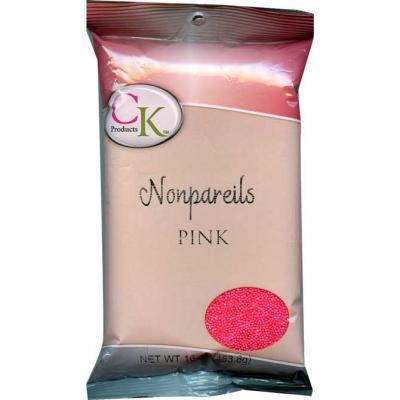 CK Nonpareils Perfectly Pink 3.8 oz/16 oz CK Products Sprinkles - Bake Supply Plus