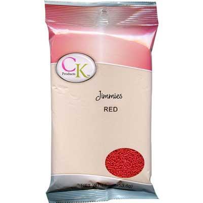 CK Jimmies Rowdy Red — 3.2 oz/16 oz CK Products Sprinkles - Bake Supply Plus
