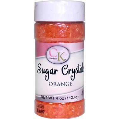 CK Sugar Crystals Orange 4oz/16oz CK Products Sprinkles - Bake Supply Plus