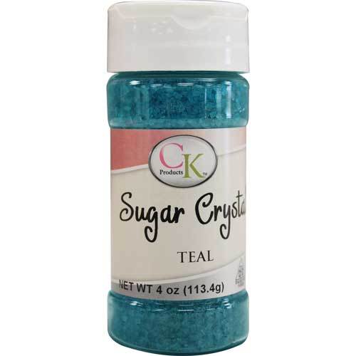 CK Sugar Crystals Teal 4 oz CK Products Sprinkles - Bake Supply Plus