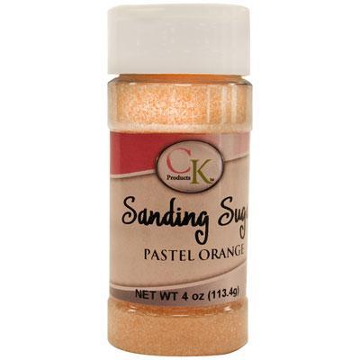 CK Sanding Sugar Pastel Orange 4oz CK Products Sprinkles - Bake Supply Plus