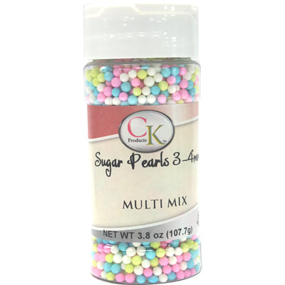 CK Sugar Pearls Multi-Mix 3.6oz CK Products Sprinkles - Bake Supply Plus