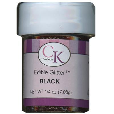 CK Edible Glitter Black 1/4 oz CK Products Edible Glitter - Bake Supply Plus