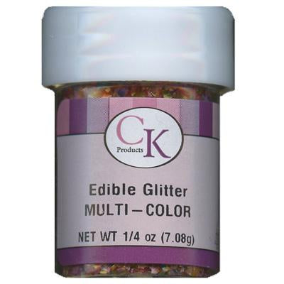 CK Edible Glitter Multi-color 1/4 oz CK Products Edible Glitter - Bake Supply Plus