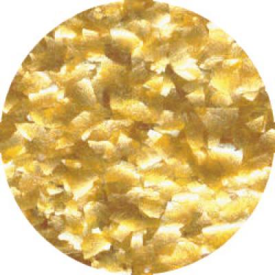 CK Edible Glitter Metallic Gold Flakes 1/4 oz CK Products Edible Glitter - Bake Supply Plus