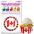 Canadian Flag Cupcake Liner, 32 ct. Cupcake Creations Cupcake Liner - Bake Supply Plus