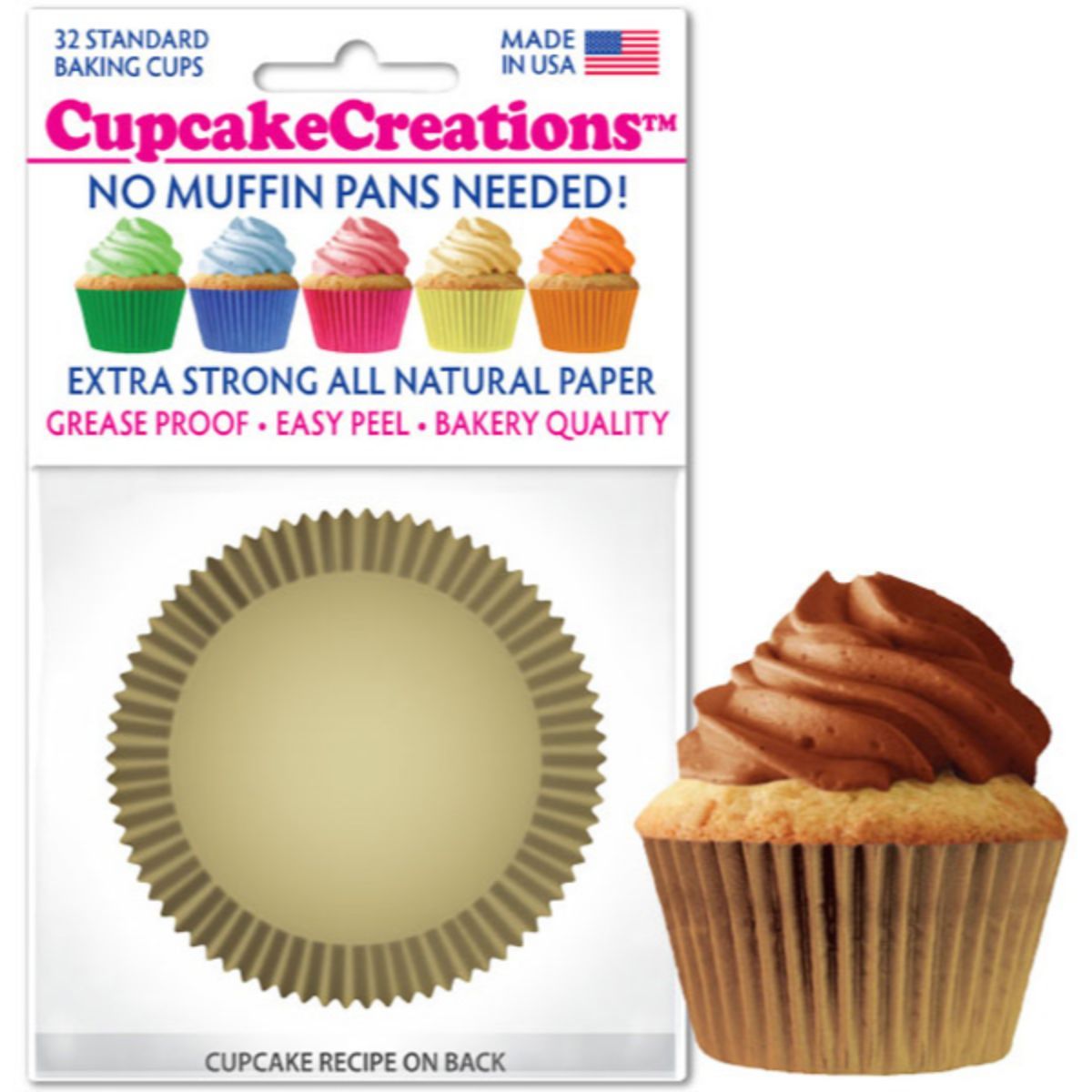 PME Foil Cupcake Liners Metallic Gold 30ct – Bake Supply Plus