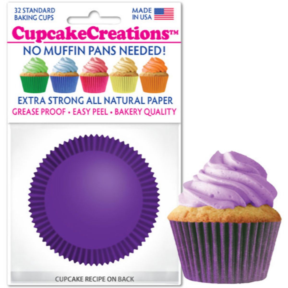 Plum Cupcake Liner, 32 ct. Cupcake Creations Cupcake Liner - Bake Supply Plus