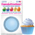 Light Blue Cupcake Liner, 32 ct. Cupcake Creations Cupcake Liner - Bake Supply Plus