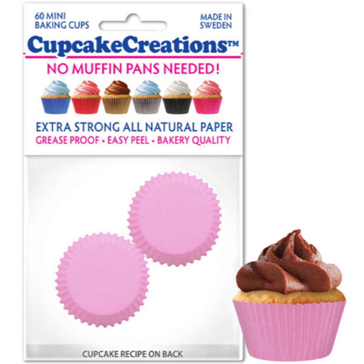 Mini Light Pink Cupcake Liner, 60 ct. Cupcake Creations Cupcake Liner - Bake Supply Plus