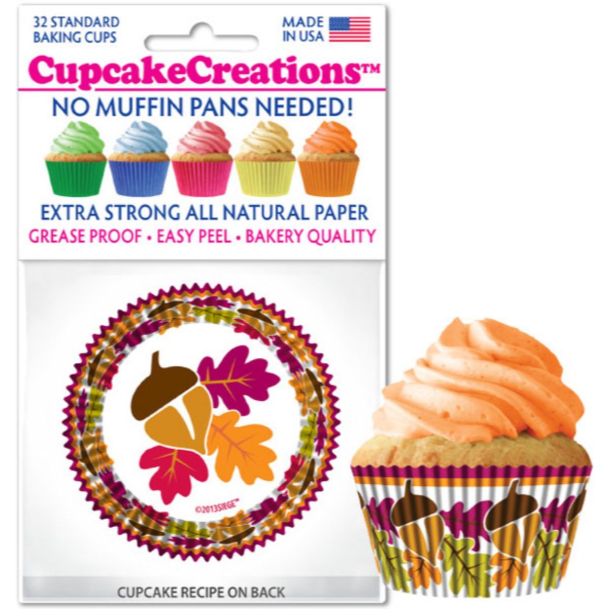 Autumn Leaves Cupcake Liner, 32 ct. Cupcake Creations Cupcake Liner - Bake Supply Plus