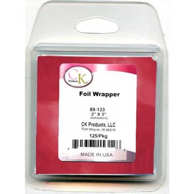 3"X3" Foil Wrap Red CK Products Foil Candy Wrap - Bake Supply Plus