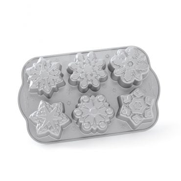 Nordic Ware Frozen Snowflake Cakelets Pan- 6 Cavities