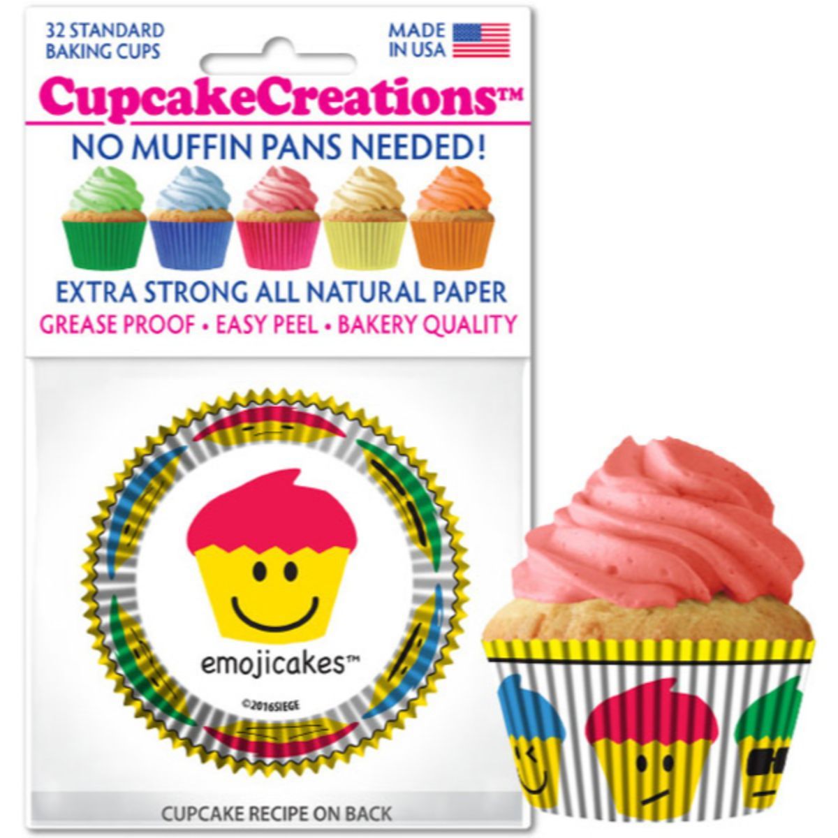 Emoji Cakes Cupcake Liner, 32 ct. Cupcake Creations Cupcake Liner - Bake Supply Plus