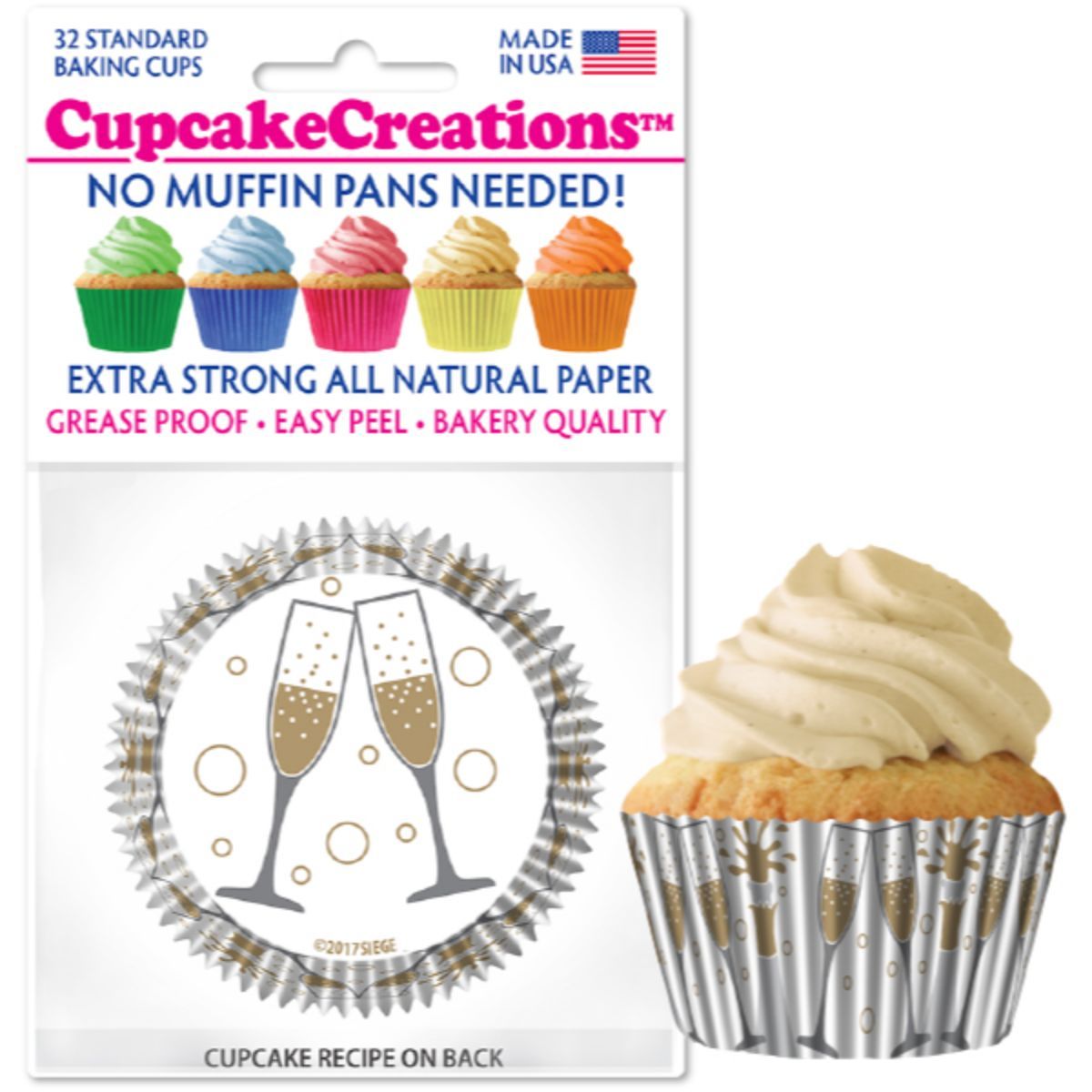 Cheers Cupcake Liner, 32 ct. Cupcake Creations Cupcake Liner - Bake Supply Plus