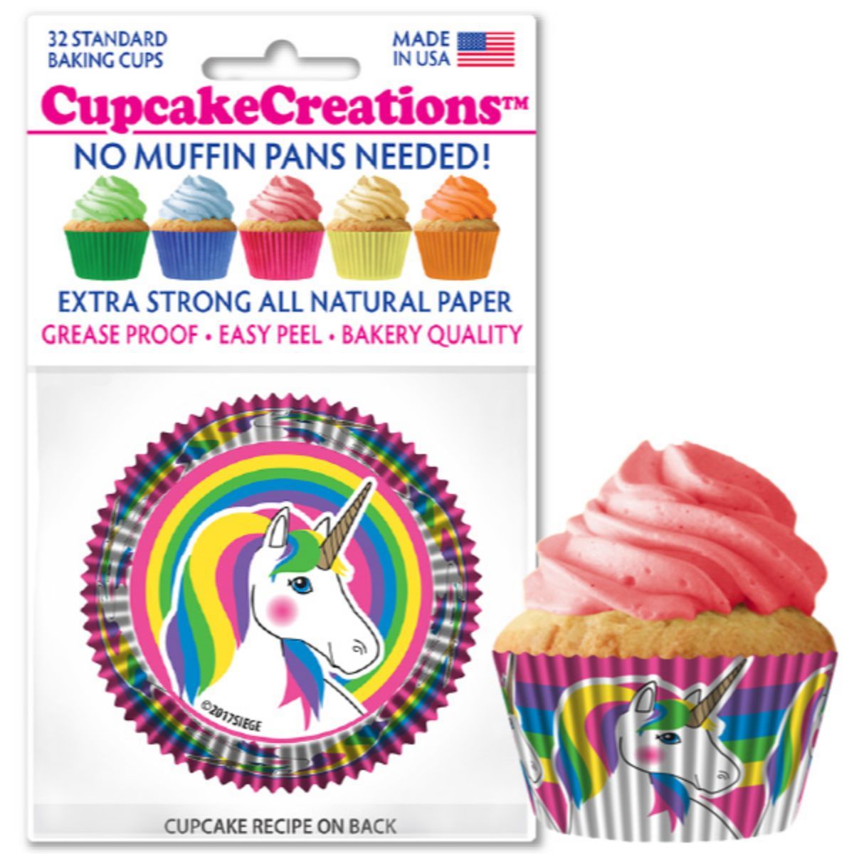 Unicorns Cupcake Liner, 32 ct. Cupcake Creations Cupcake Liner - Bake Supply Plus
