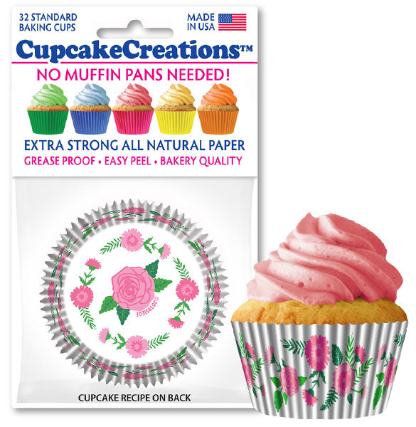 Cupcake Creations Pretty Pink Flowers