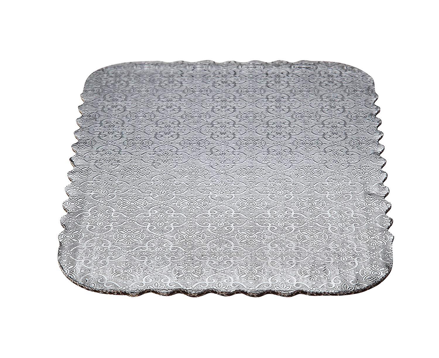 Silver Scalloped Sheet Cake Boards  — All Sizes Whalen Packaging Cake Board - Bake Supply Plus