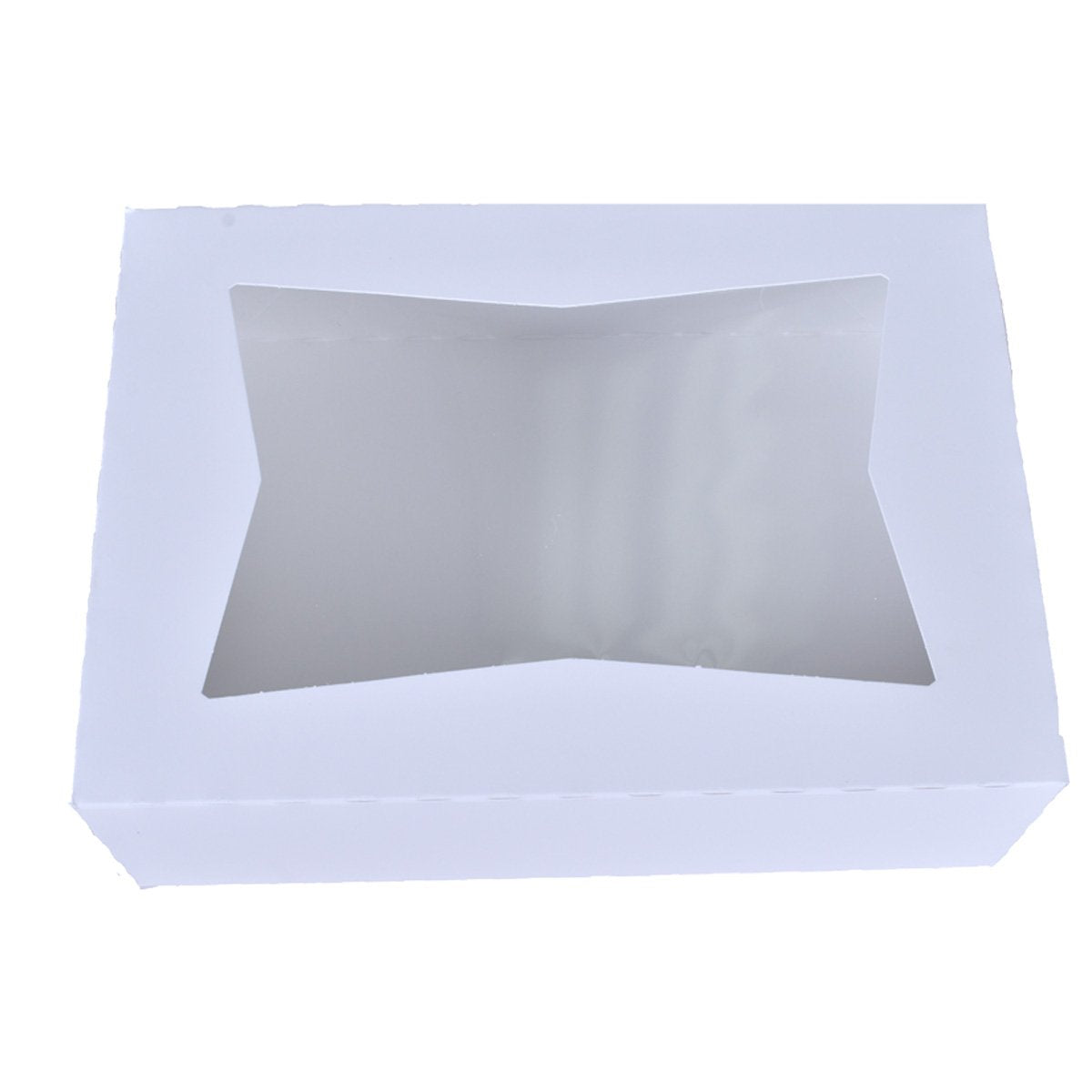 White Window Cake Boxes - 14x10x6 Bake Supply Plus Box - Bake Supply Plus