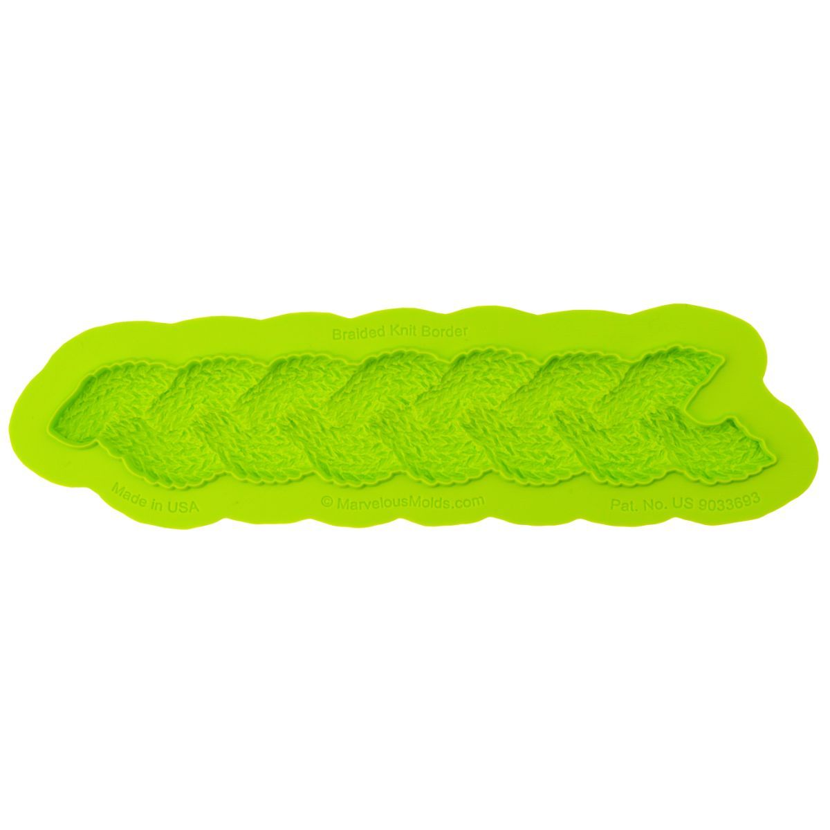 Braided Knit Border Mold Marvelous Molds Silicone Mold - Bake Supply Plus