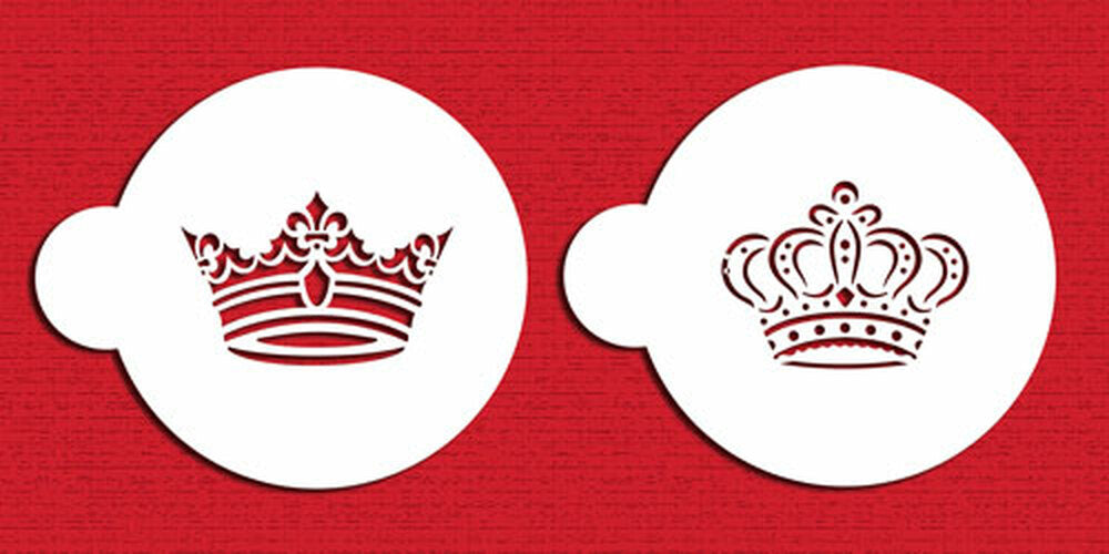 Designer Stencils Cookie Stencil- Royal Crowns