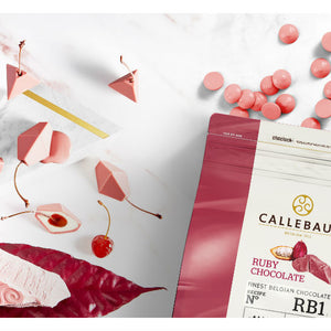 Callebaut Ruby Coverture 1.1 lb bag Callets