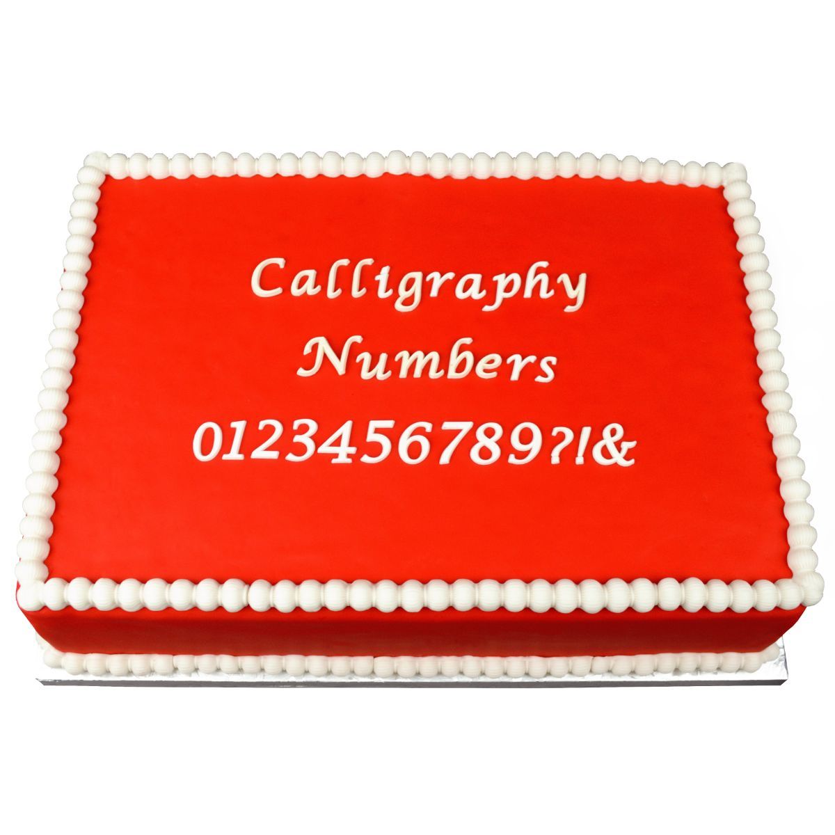 Calligraphy Numbers Flexabet™ Mold - Bake Supply Plus